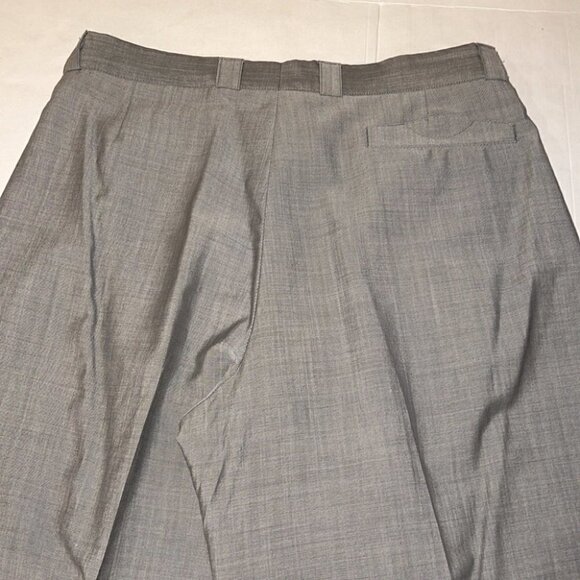 GIANNI Versace Vintage Gray High Waist Pleated Pants Trousers Size XL - Picture 10 of 14